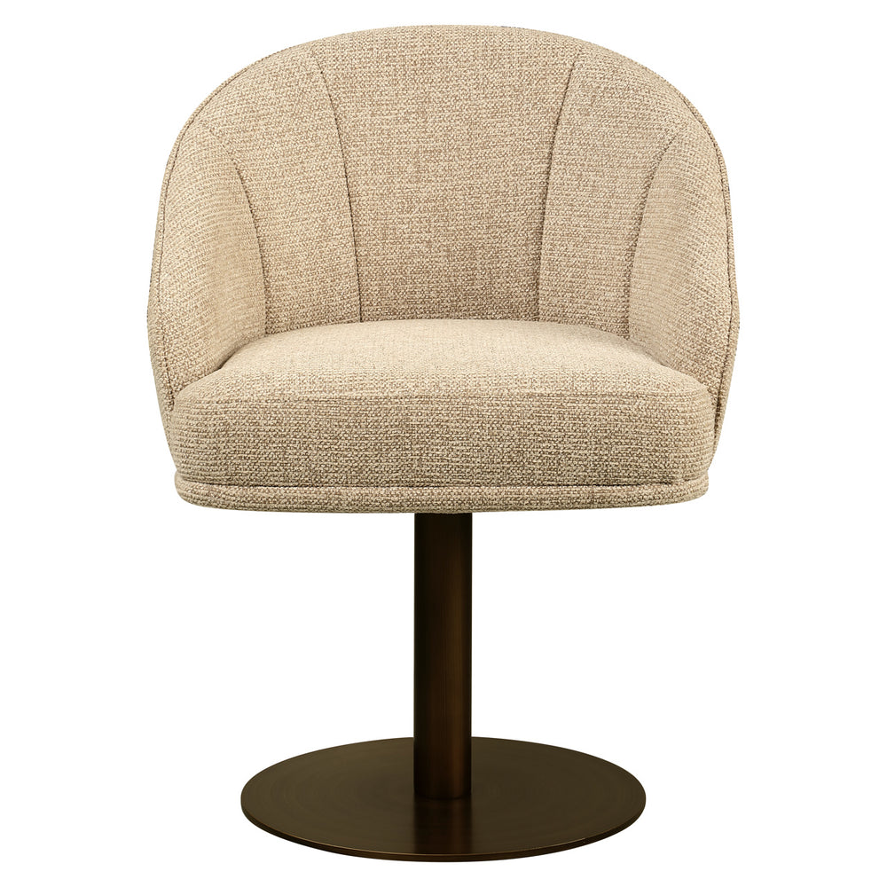 Scaun dining Beverly, fancy natural, rotativ