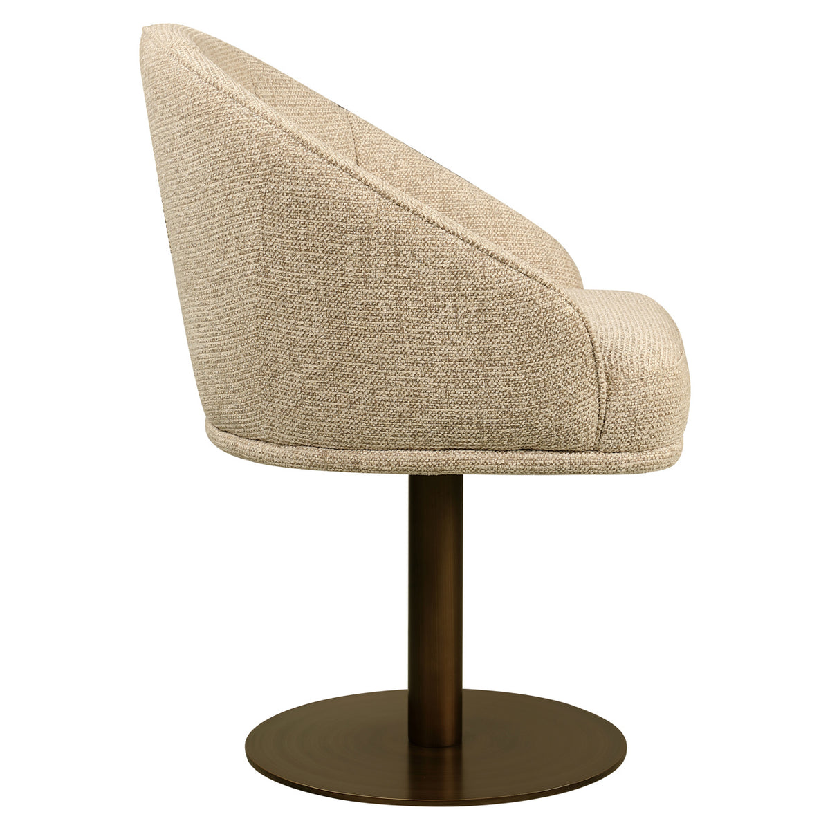 Scaun dining Beverly, fancy natural, rotativ