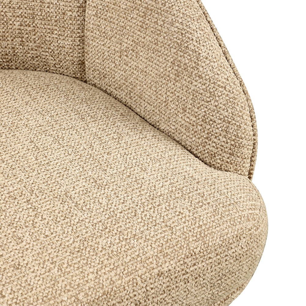 Scaun dining Beverly, fancy natural, rotativ