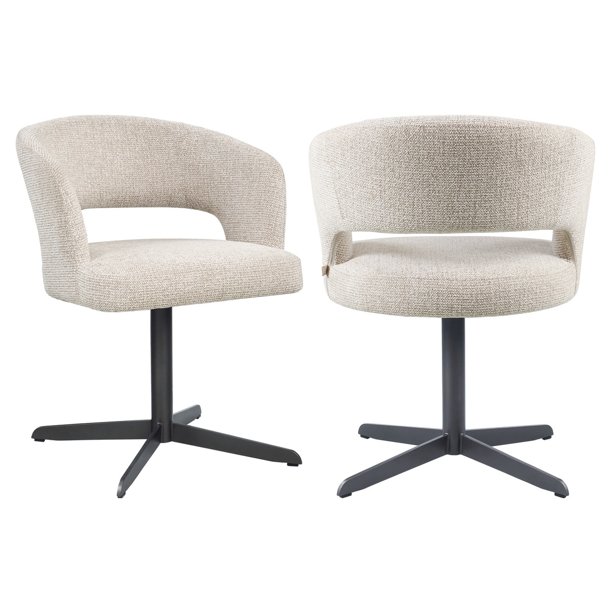 Scaun dining Blanca, natural fancy, ignifug