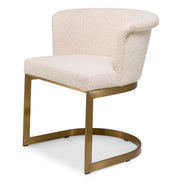 Scaun dining Bofinger, bouclé crem