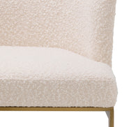 Scaun dining Bofinger, bouclé crem