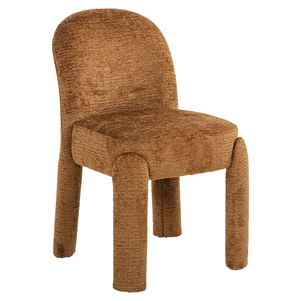 Scaun dining Brandi, cognac fusion (set de 2)