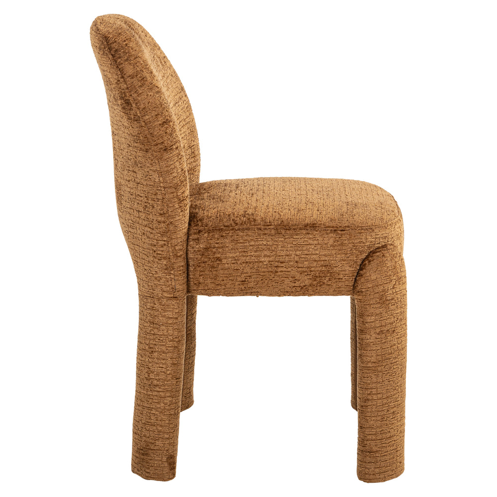 Scaun dining Brandi, cognac fusion (set de 2)