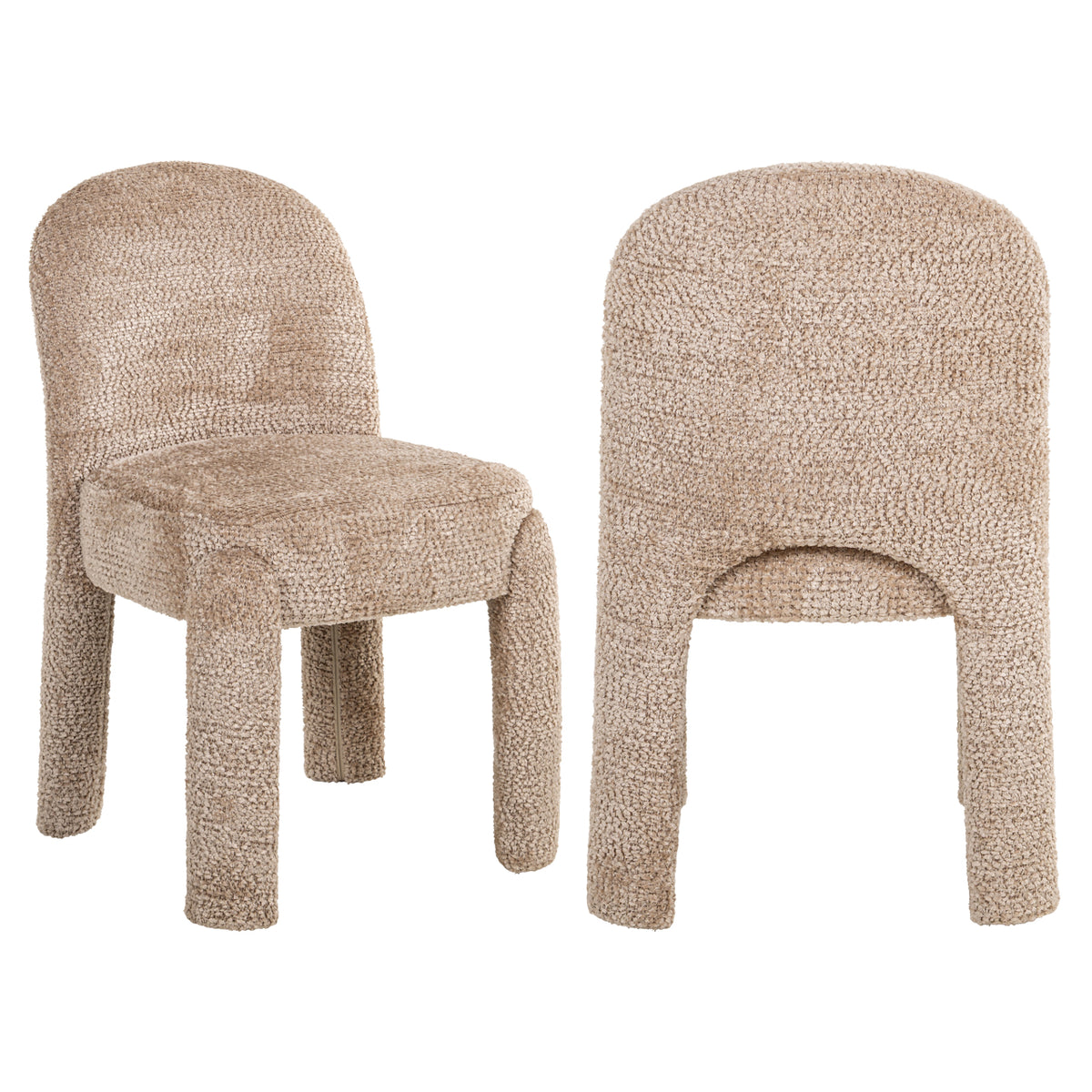 Scaun dining Brandi, lovely bej (set de 2)