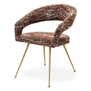 Scaun dining Bravo, bouclé Sonata roșu