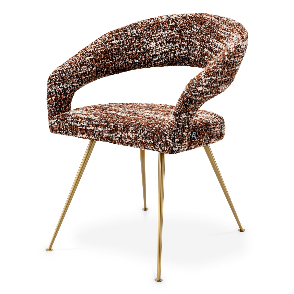 Scaun dining Bravo, bouclé Sonata roșu