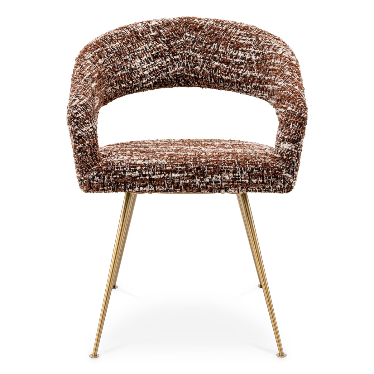 Scaun dining Bravo, bouclé Sonata roșu