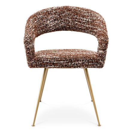 Scaun dining Bravo, bouclé Sonata roșu