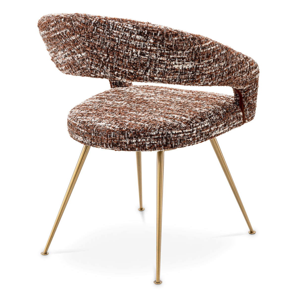 Scaun dining Bravo, bouclé Sonata roșu
