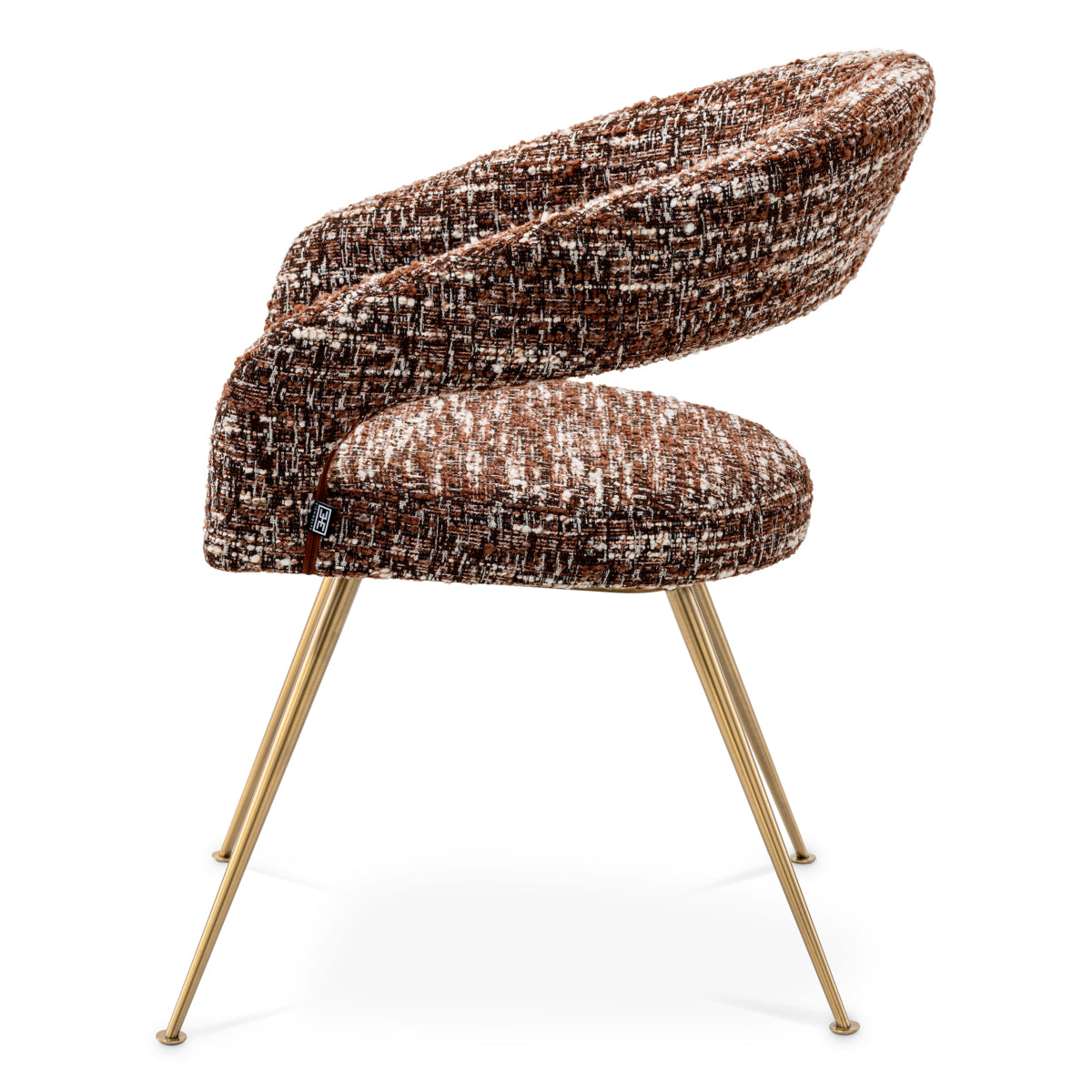 Scaun dining Bravo, bouclé Sonata roșu