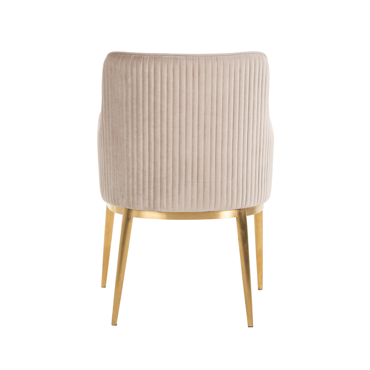 Scaun dining Breeze, catifea kaki, ignifug (set de 2)