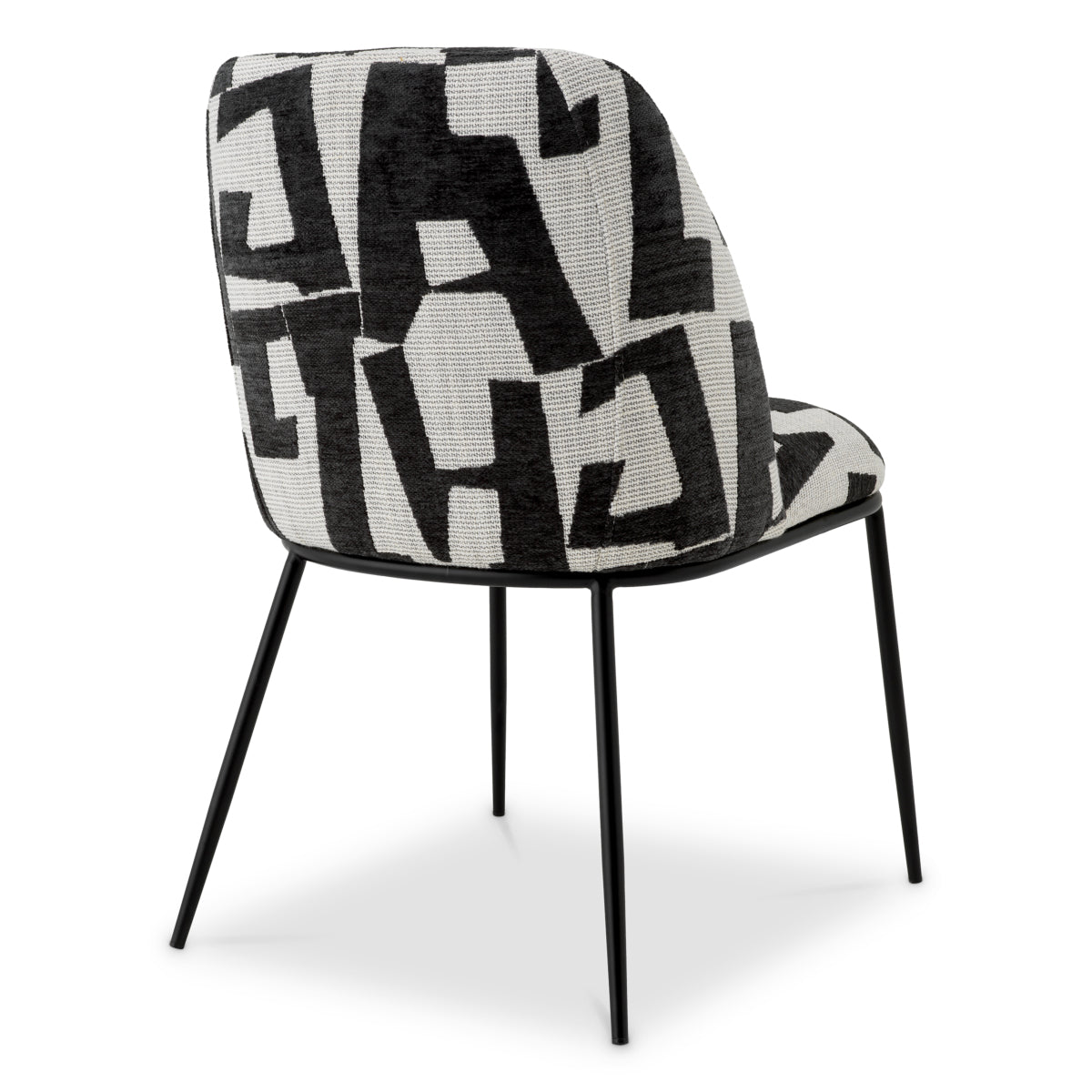 Scaun dining Caleb, Brooklyn negru