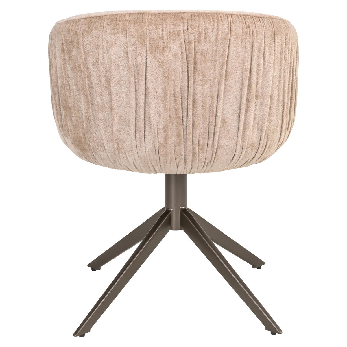 Scaun dining Cassi, soft nisip, rotativ