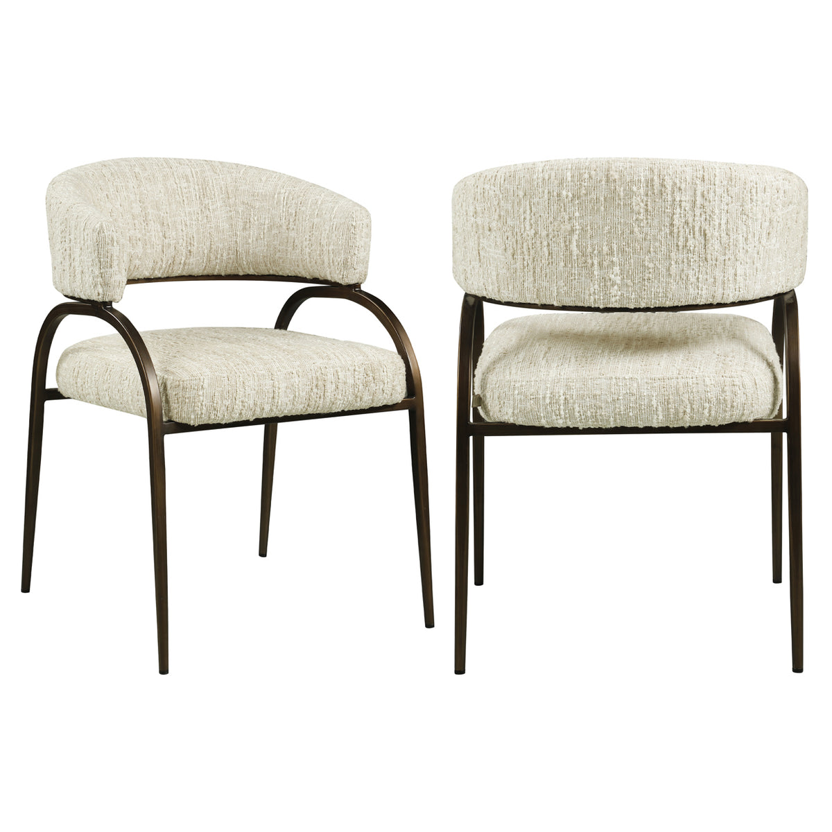 Scaun dining Charda, angora bej