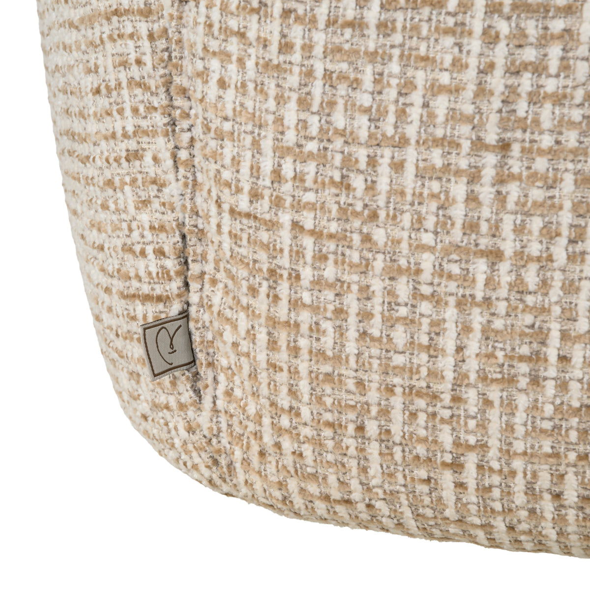 Scaun dining Chase, blockweave crem, rotativ