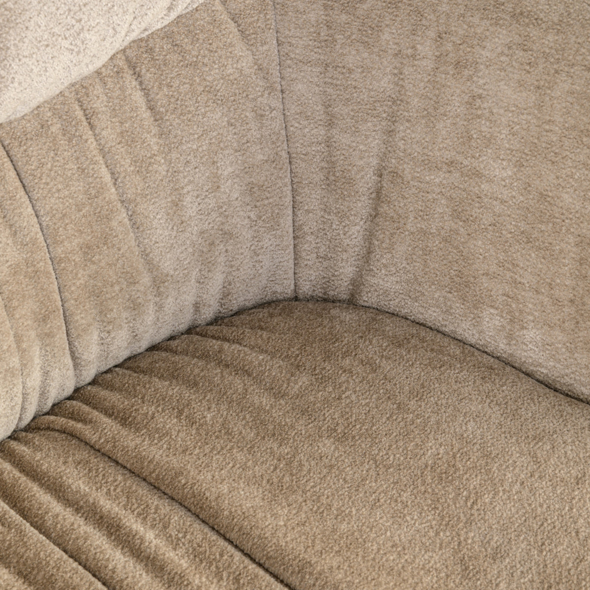 Scaun dining Chase, blockweave crem, rotativ