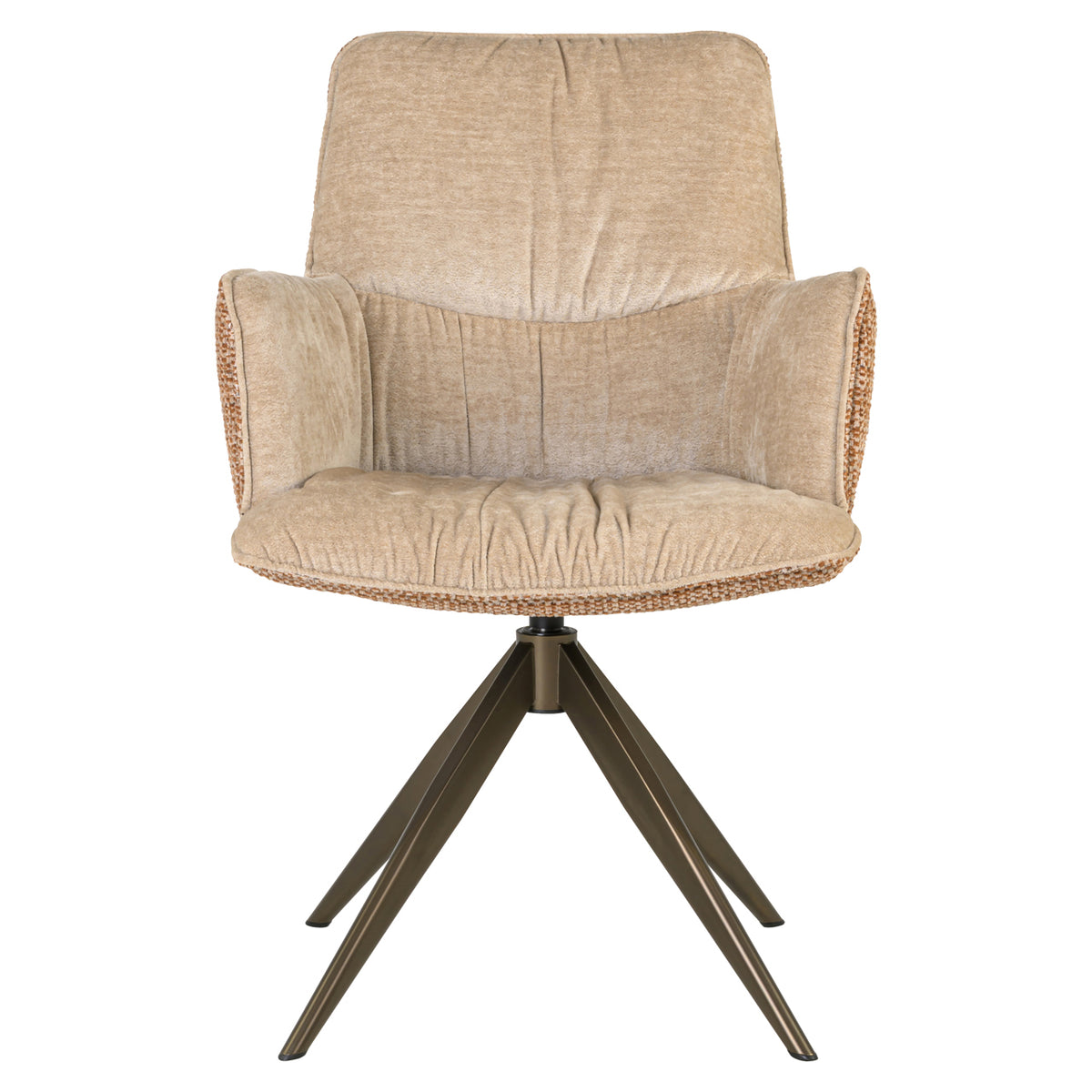 Scaun dining Chase, ginger jacquard, rotativ