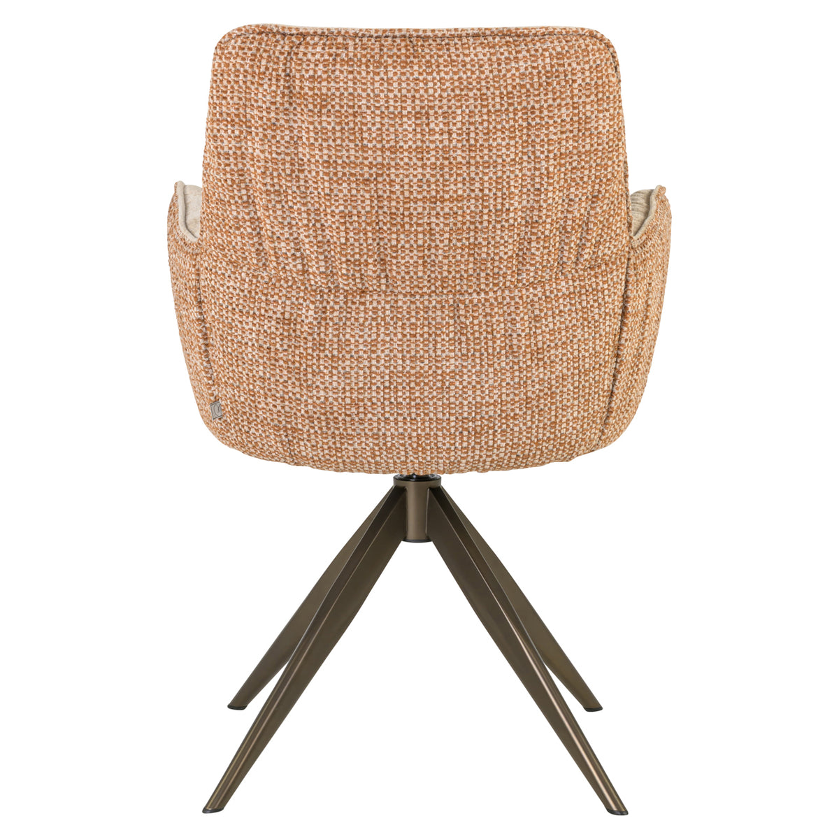 Scaun dining Chase, ginger jacquard, rotativ
