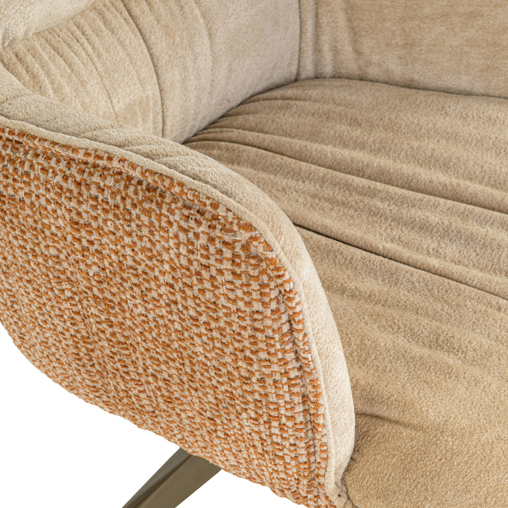 Scaun dining Chase, ginger jacquard, rotativ