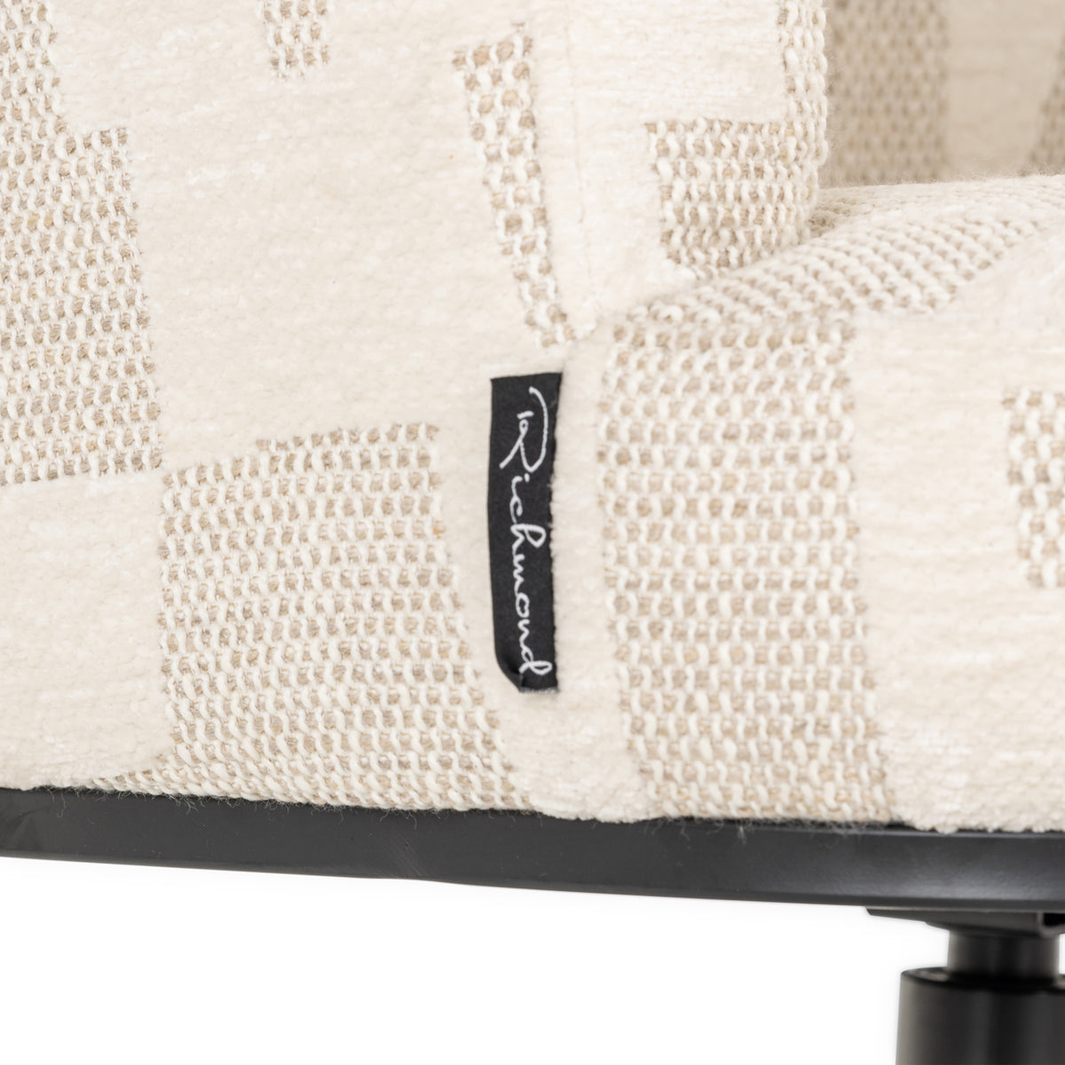 Scaun dining Cheyenne, graffic bej, rotativ