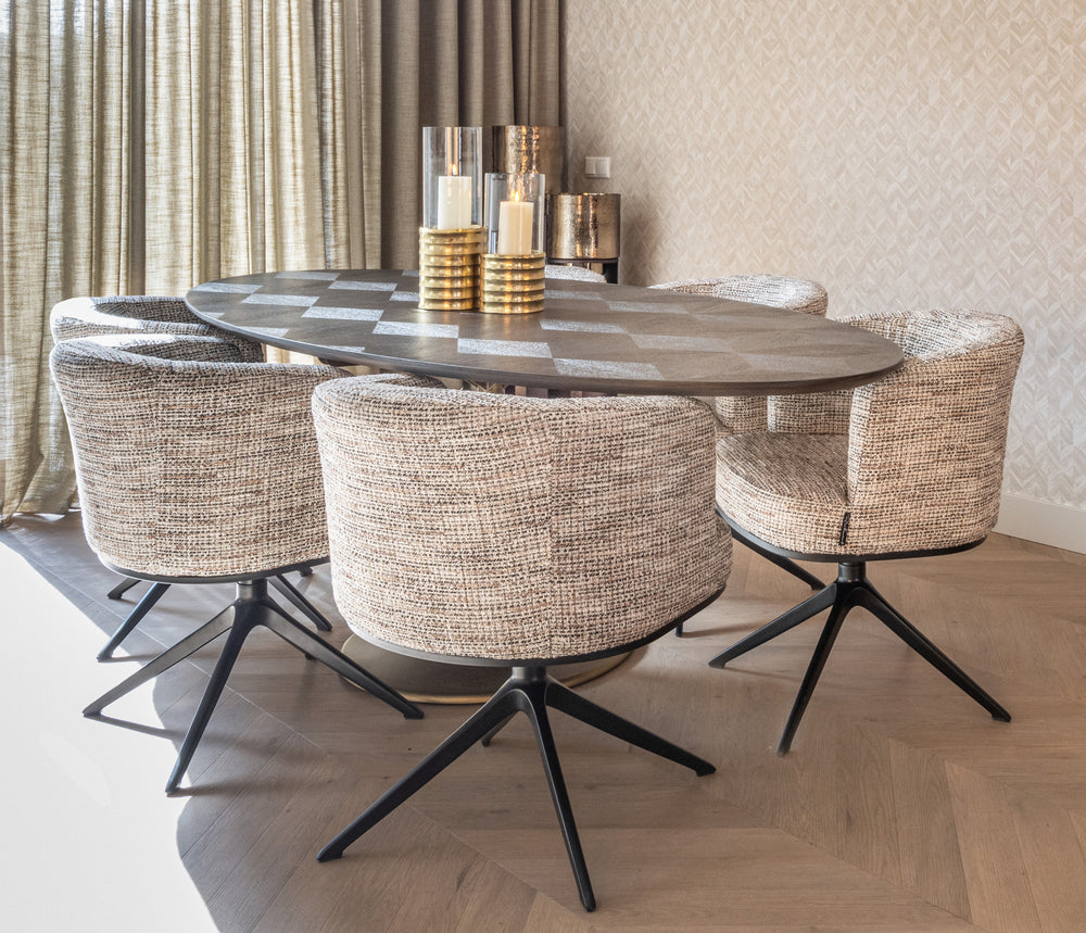 Scaun dining Cheyenne, trendy nature, rotativ – ambient