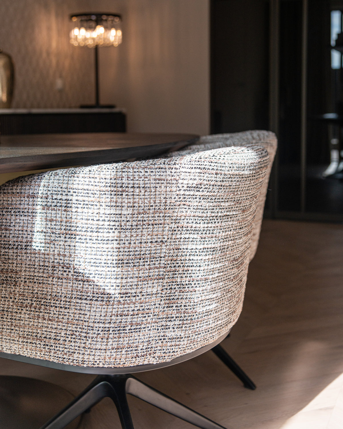 Scaun dining Cheyenne, trendy nature, rotativ – ambient