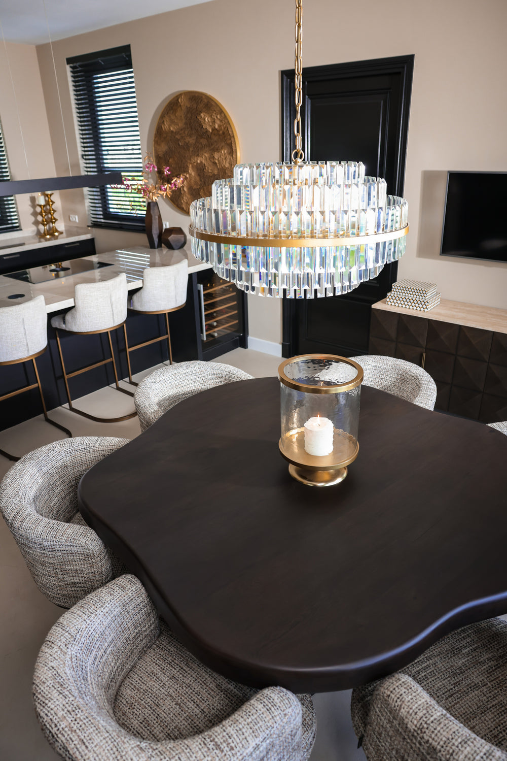 Scaun dining Cheyenne, trendy nature, rotativ – ambient