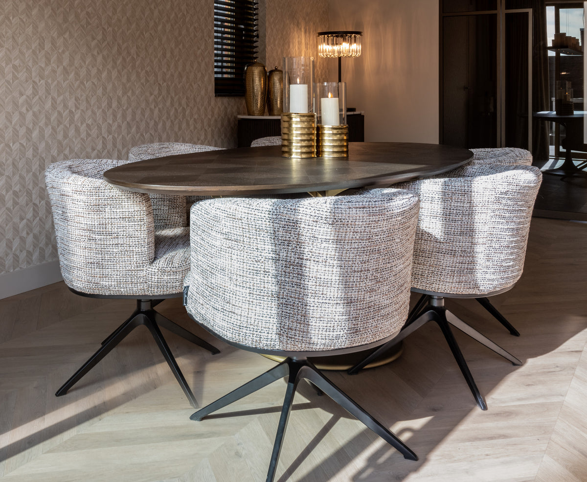 Scaun dining Cheyenne, trendy nature, rotativ – ambient