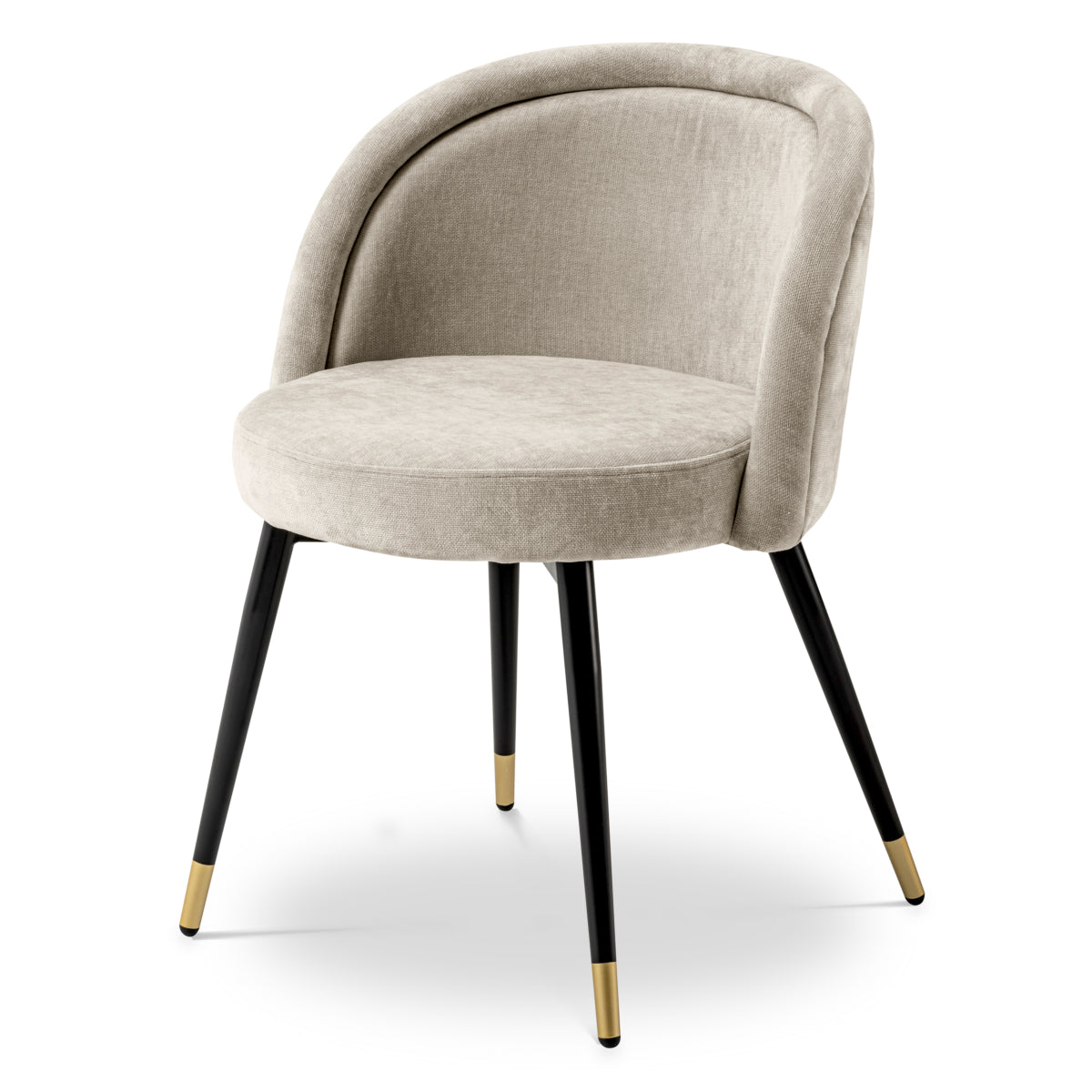 Scaun dining Chloé, Clarck nisip, set de 2