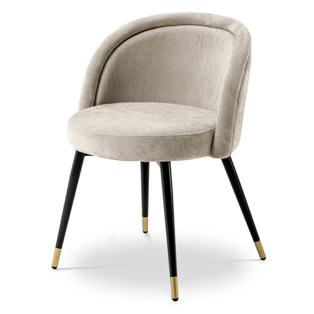 Scaun dining Chloé, Clarck nisip, set de 2