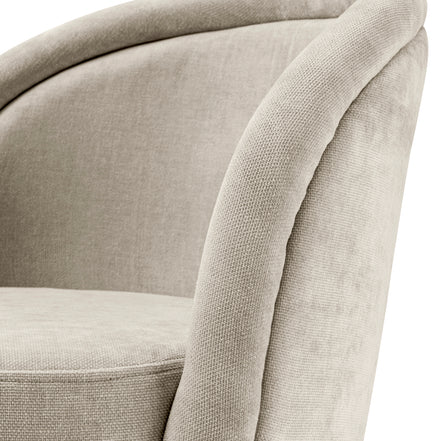 Scaun dining Chloé, Clarck nisip, set de 2
