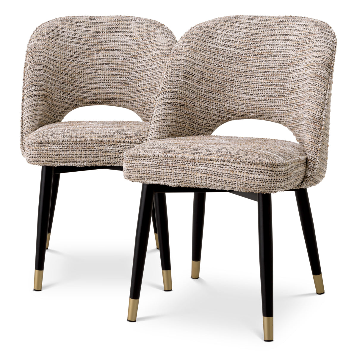 Scaun dining Cliff, Mademoiselle bej, set de 2