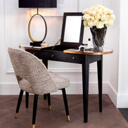 Scaun dining Cliff, Mademoiselle bej, set de 2