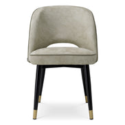 Scaun dining Cliff, Mayer argintiu, set de 2