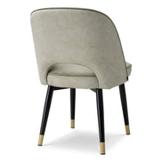 Scaun dining Cliff, Mayer argintiu, set de 2