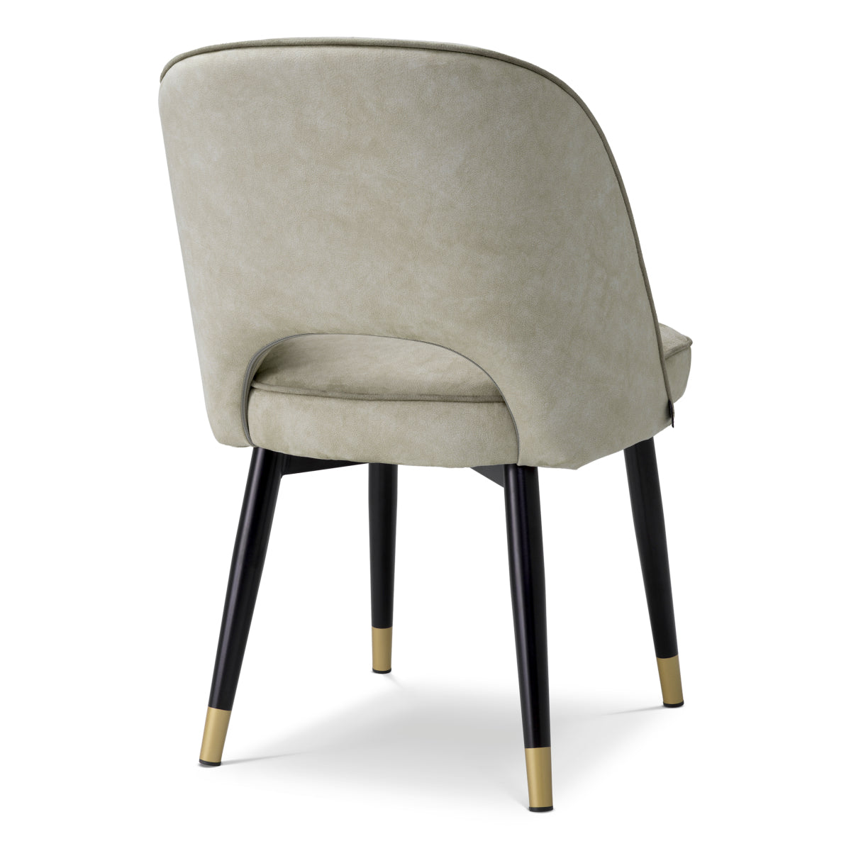 Scaun dining Cliff, Mayer argintiu, set de 2
