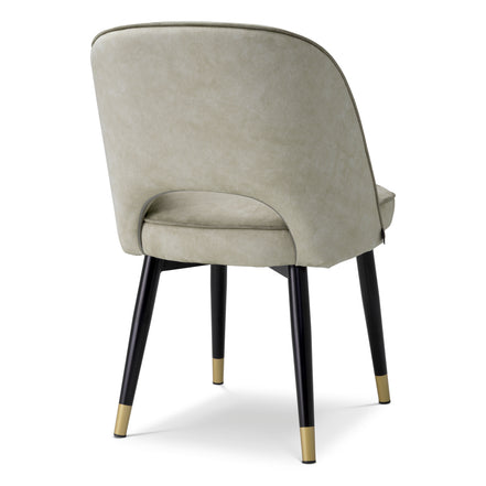 Scaun dining Cliff, Mayer argintiu, set de 2
