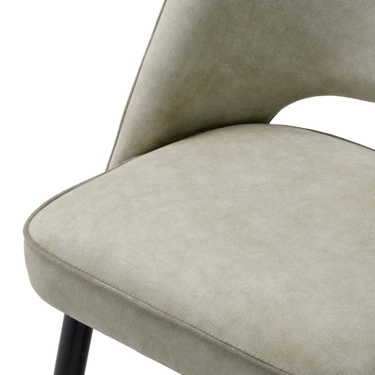 Scaun dining Cliff, Mayer argintiu, set de 2