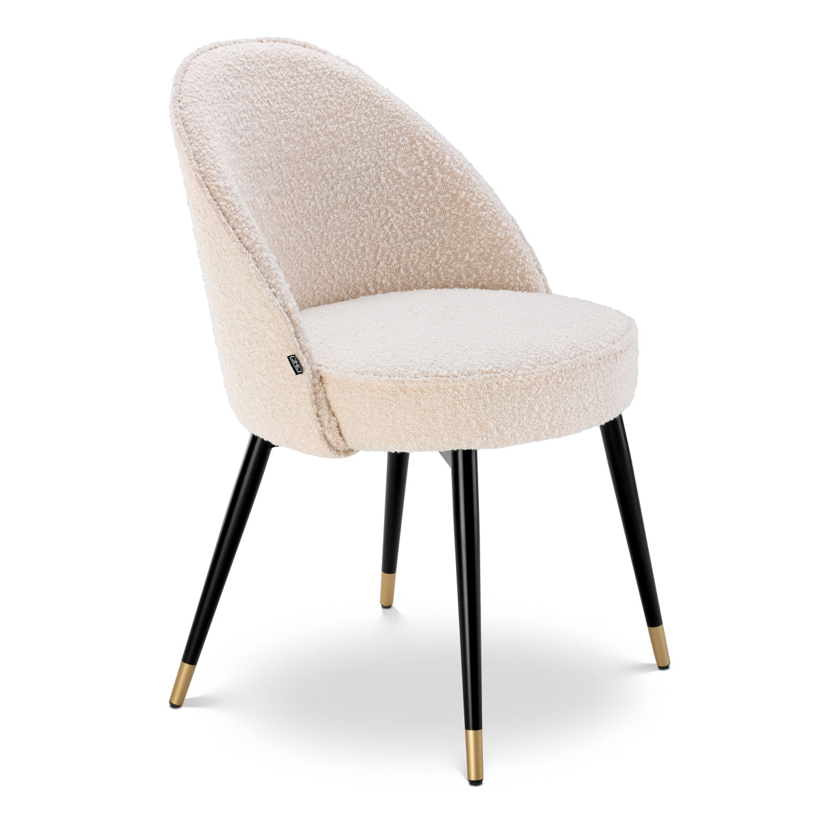 Scaun dining Cooper, bouclé crem, set de 2