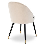 Scaun dining Cooper, bouclé crem, set de 2