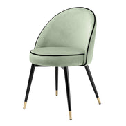 Scaun dining Cooper, catifea Savona verde fistic, set de 2