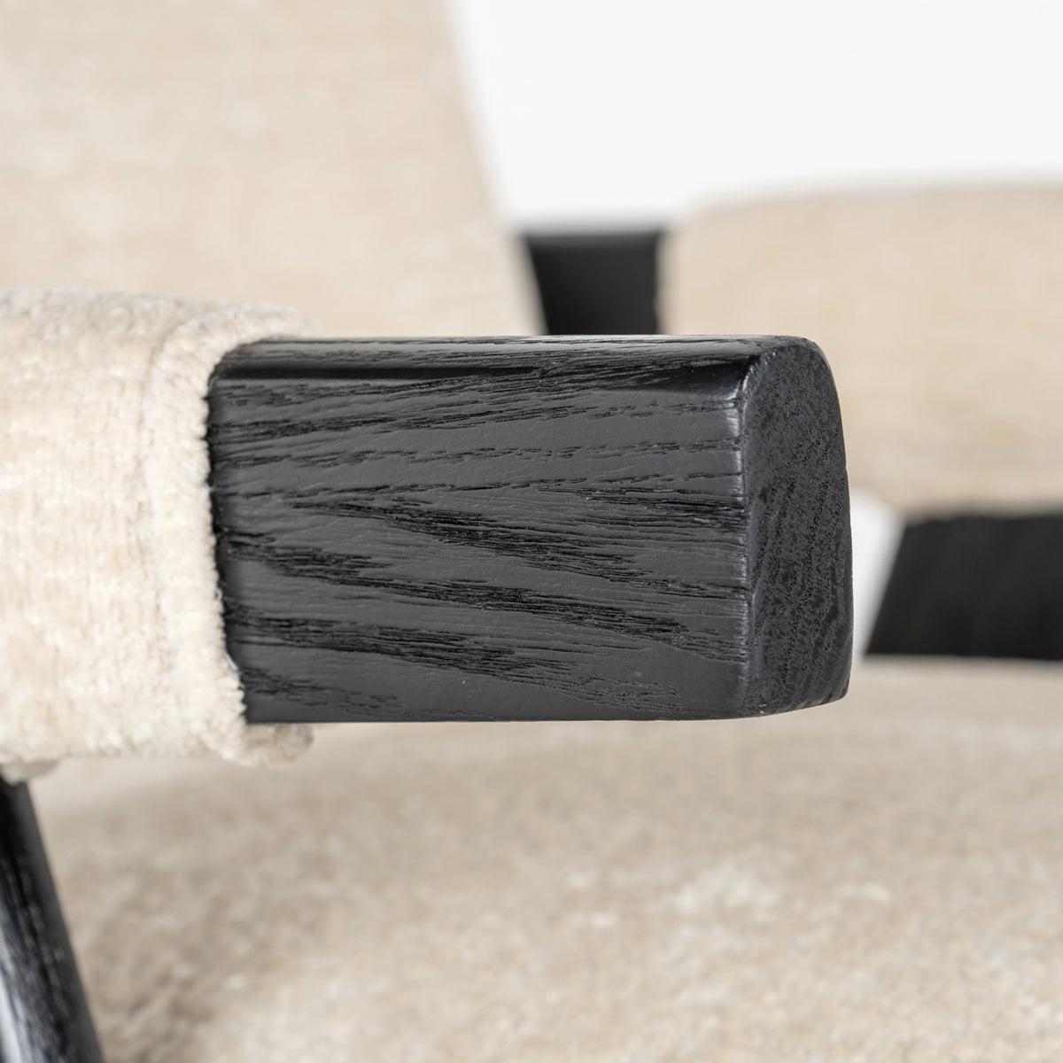 Scaun dining Cooper, chenille albă