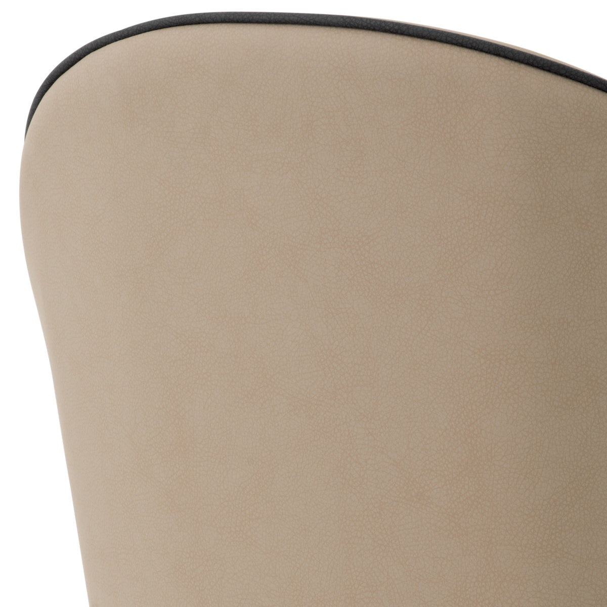 Scaun dining Cooper, piele ecologică bej, set de 2