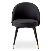 Scaun dining Cooper, piele ecologică gri, set de 2