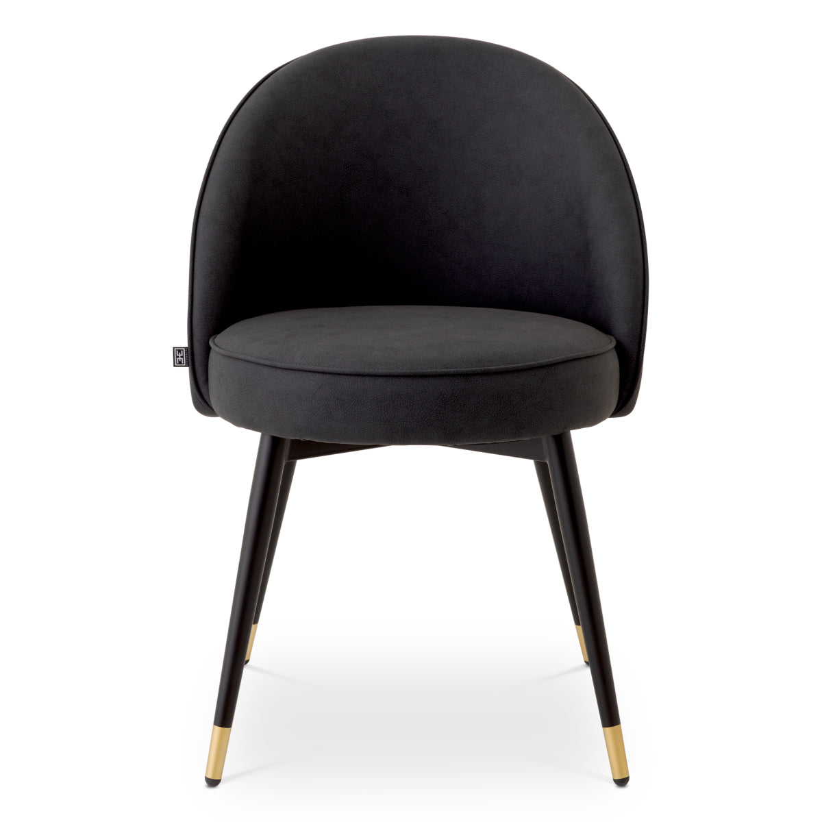 Scaun dining Cooper, piele ecologică gri, set de 2