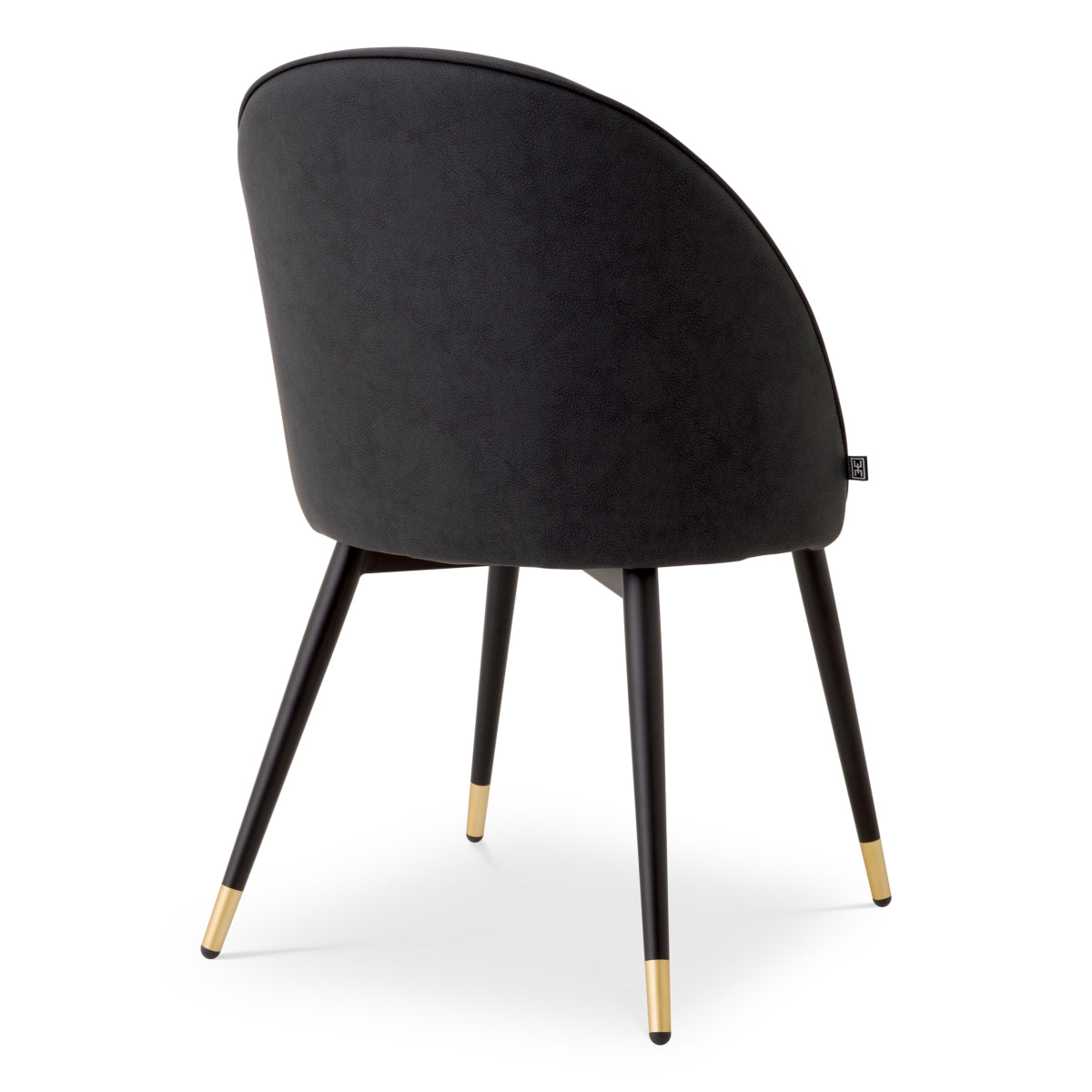 Scaun dining Cooper, piele ecologică gri, set de 2