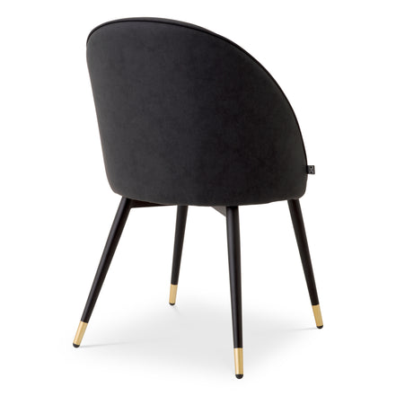 Scaun dining Cooper, piele ecologică gri, set de 2