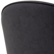 Scaun dining Cooper, piele ecologică gri, set de 2