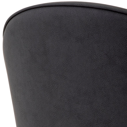 Scaun dining Cooper, piele ecologică gri, set de 2